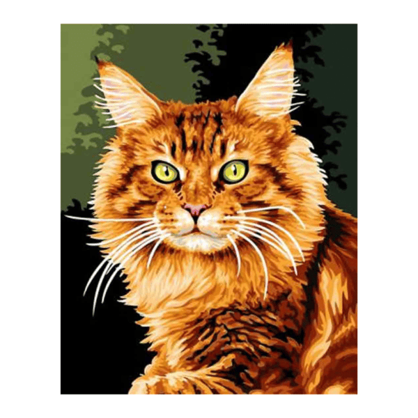 DIAMANTMOSAIK - RÖD KATT