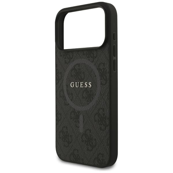 Guess 4G Ring Classic Logo MagSafe-etui til iPhone 17 Pro Max, sort