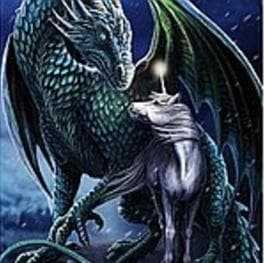 Diamantmosaik Drage