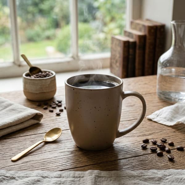 440 ml Earth Dot -muki, ruskea