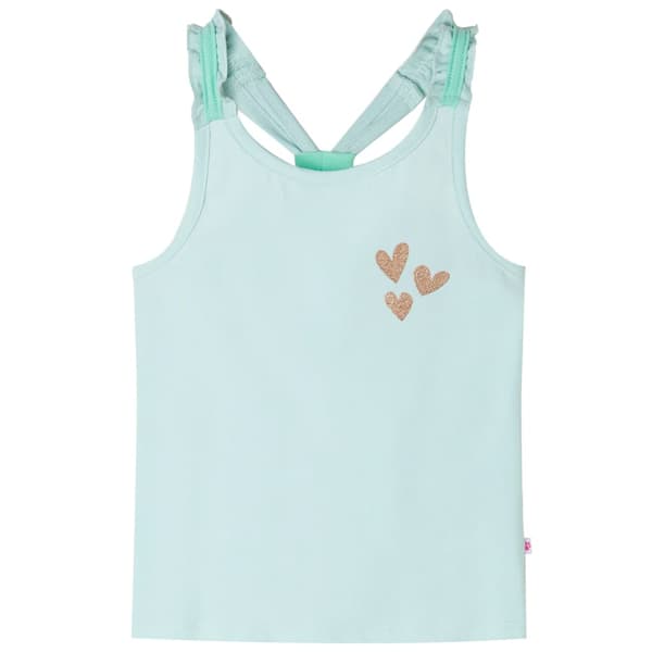 Børne tanktop, lys mintgrøn, 104