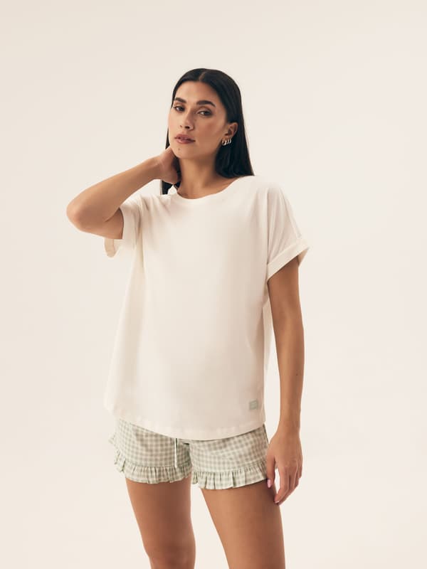 Narella Henderson Dampyjamas | Ljusgrön, Kräm XL