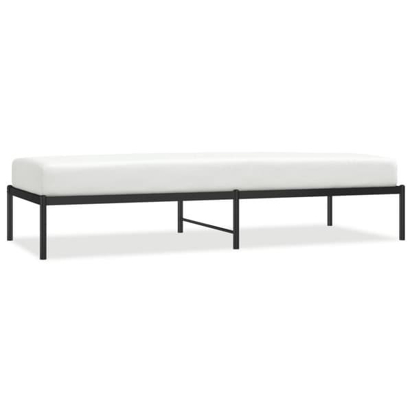 vidaXL metalsengestel sort 80x200 cm