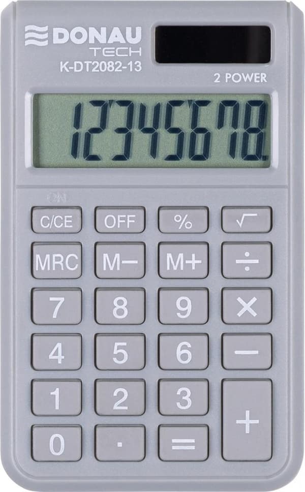 Lommeregner med 8-cifret display