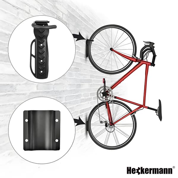 Set med 2 Heckermann T009 cykelväggfästen