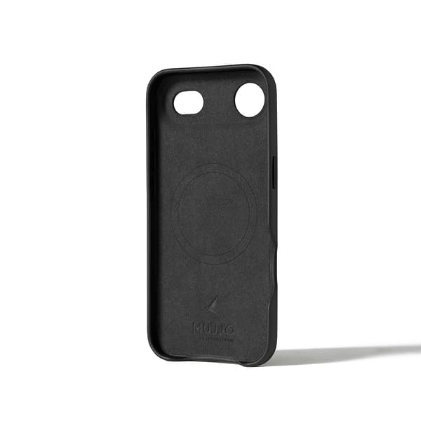 MUJJO iPhone 17 Air -nahkakotelo, musta