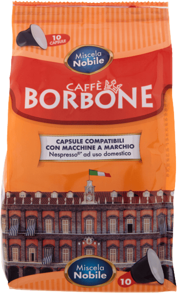 Kaffekapsler til Nespresso Miscela Nobile 10 stk - Caffe Borbone
