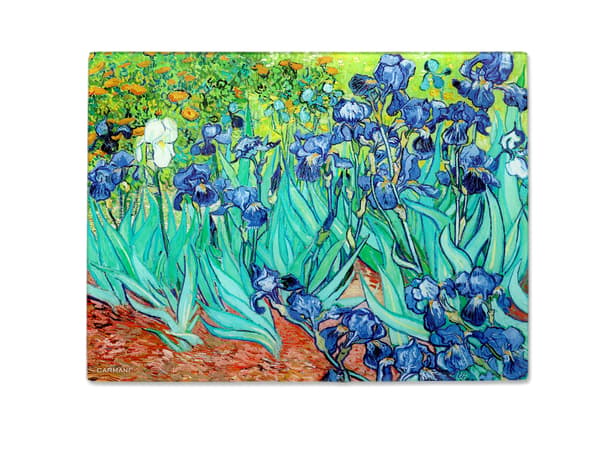 Glastavla - V. van Gogh, Irisar (CARMANI)