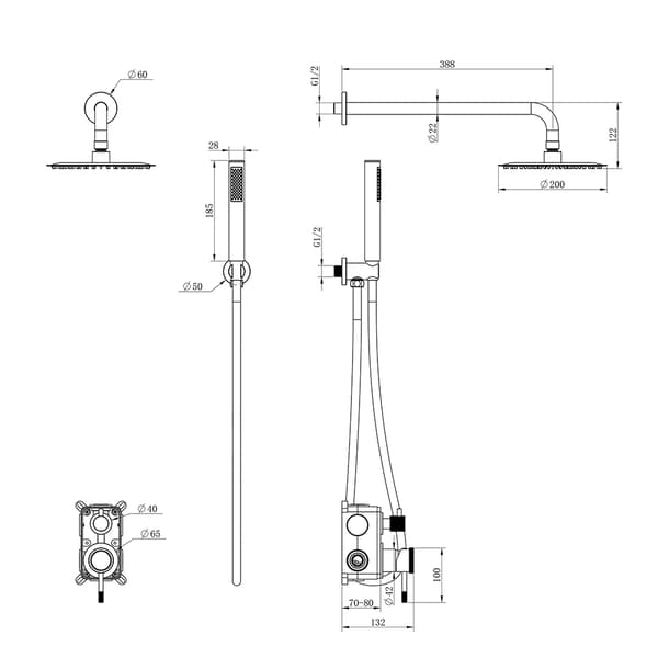WEZER NIO17-18 dolt duschset