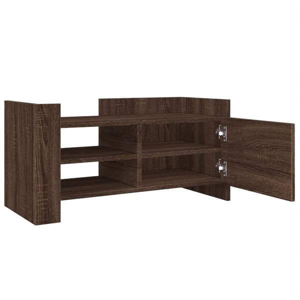vidaXL TV-bord brunt egetræ 80x35x40 cm