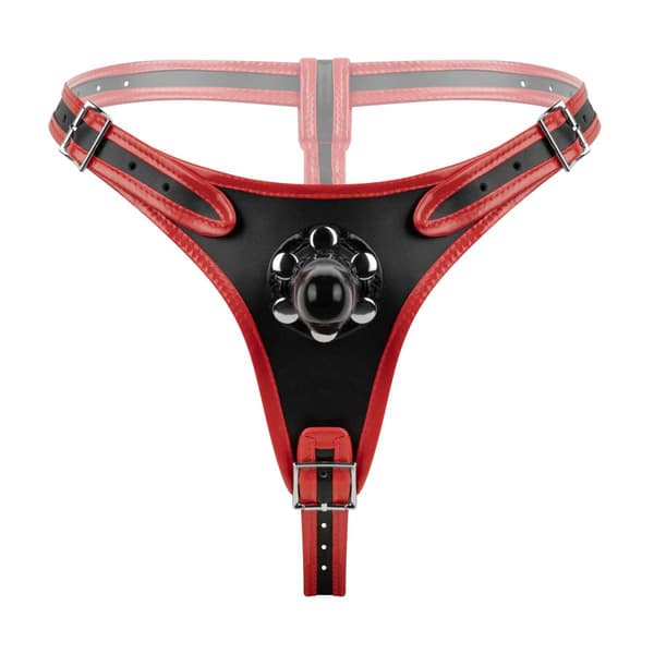 Fetish Collection - Triple Dildo Strap-On Sele