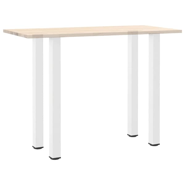 vidaXL sofabordben, 4 stk., hvide, 110-112 cm, stål
