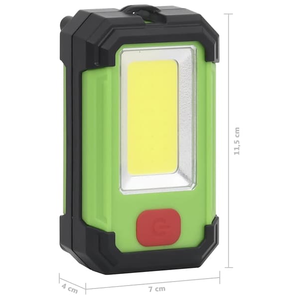 vidaXL Bärbar solcellsdriven LED-spotlight, 7W, kallvitt ljus