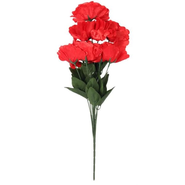 Bukett med 9 röda nejlikor 54 cm
