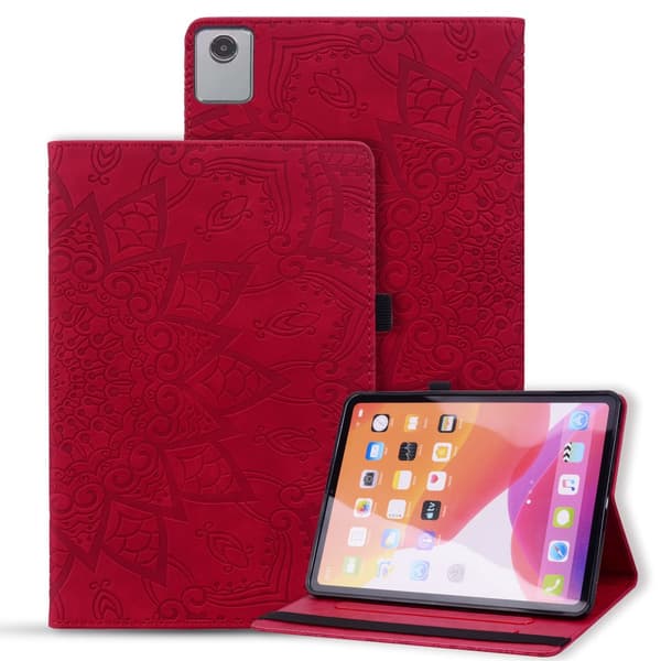 Flip-etui til Lenovo Tab M11, blomst, rød