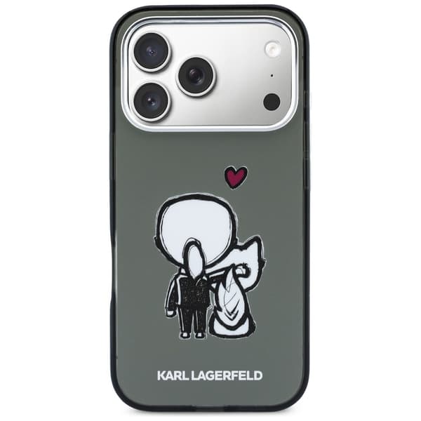 Karl Lagerfeld Karl & Choupette Back MagSafe-etui til iPhone 17 Pro Max, sort
