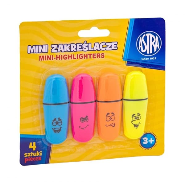 Mini overstregningstuscher i 4 farver ASTRA