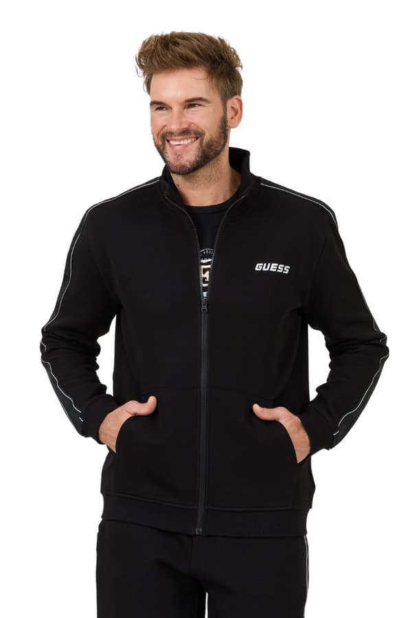 Guess Herre Sort Mickey Full Zip Sweatshirt L