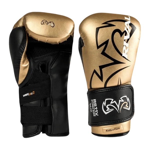 Rival RS11V professionelle boksehandsker 16OZ guld