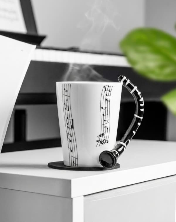 Musikduo-set - Klarinettmugg + underlägg
