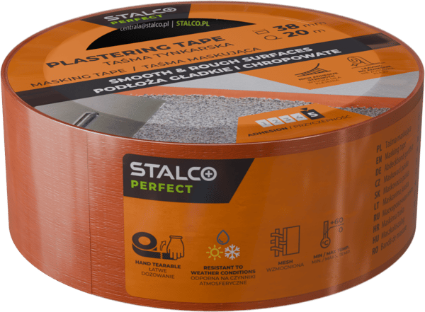 Stalco-rappausteippi 38 mm x 50 m S-38462