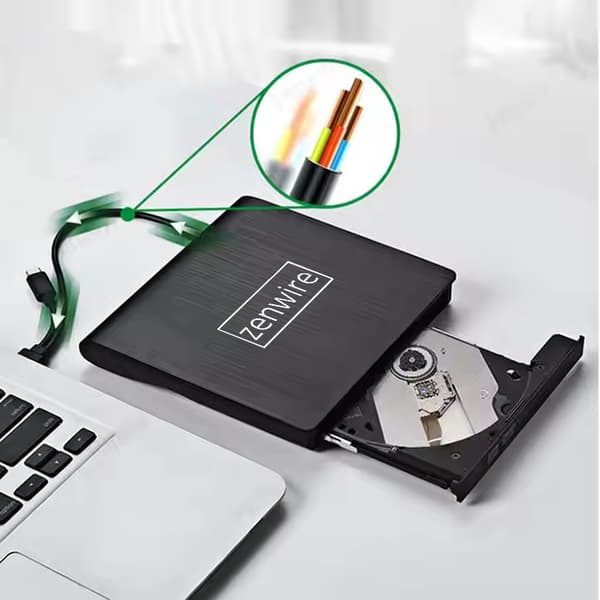 ECD829-Y USB 3.0 DVD- och CD-brännare, gul