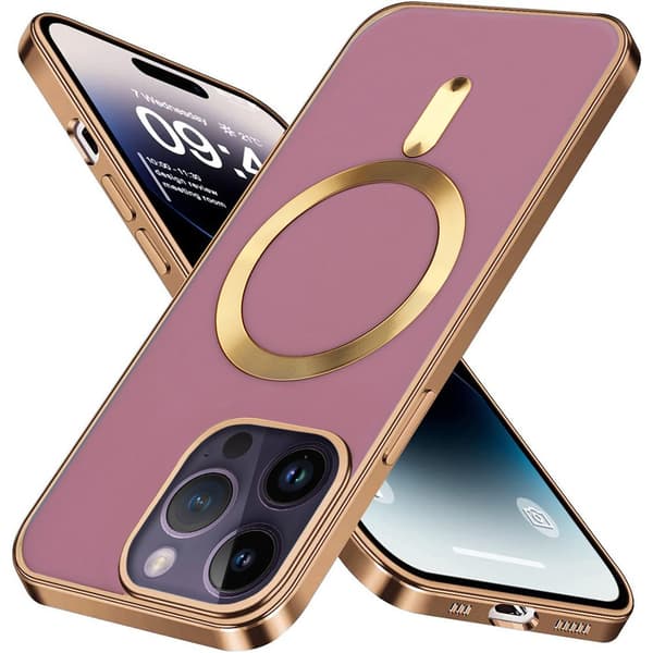 Magnetisk etui til Magsafe til iPhone 14 Pro, lilla
