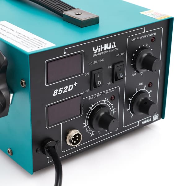 Yihua 852D+ Loddestation + Reservekolbe 907A