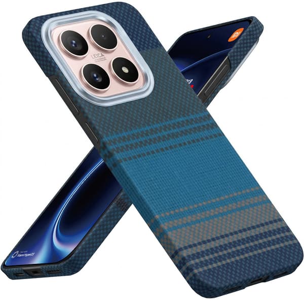 Etui til Xiaomi 17 - magnetisk, aramidfiber, blå