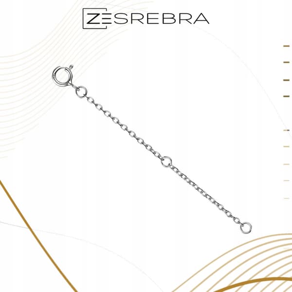 Sølv armbåndskædeforlænger 6cm universal sølv pr 925