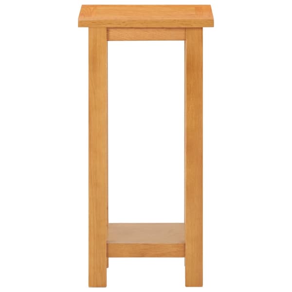 vidaXL sidebord 27 x 24 x 55 cm massivt egetræ