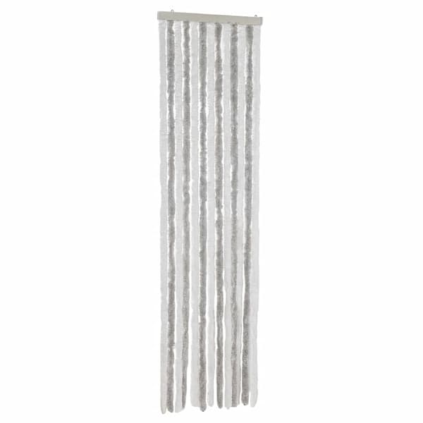 vidaXL Flugnät grått och vitt 56x185 cm chenille