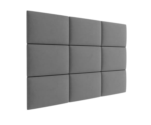Polstret panel 60x40 Magic Velvet 2241 (Grå)