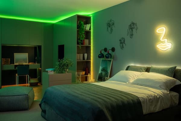 Twinkly Dots - 60 RGB LED lyskæder, sort ledning, USB-A