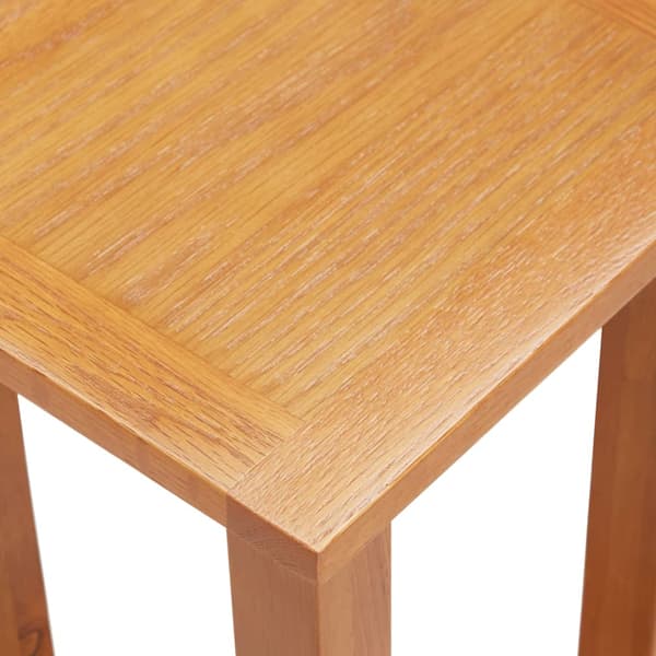 vidaXL sidebord 27 x 24 x 55 cm massivt egetræ