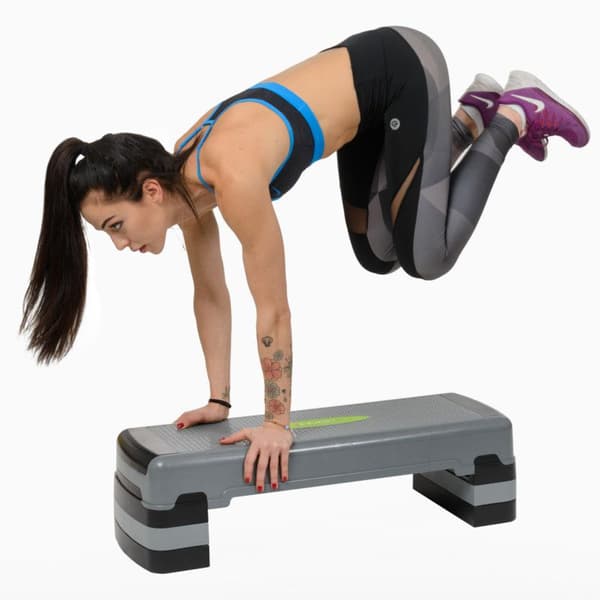 Aerobic step grå og sort AS005 HMS