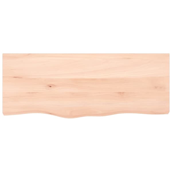 vidaXL bordplade 100x40x(2-4) cm ubehandlet massivt egetræ