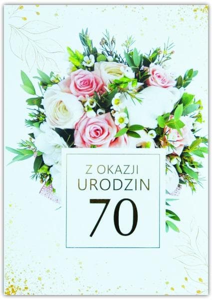 70-vuotissyntymäpäiväkortti