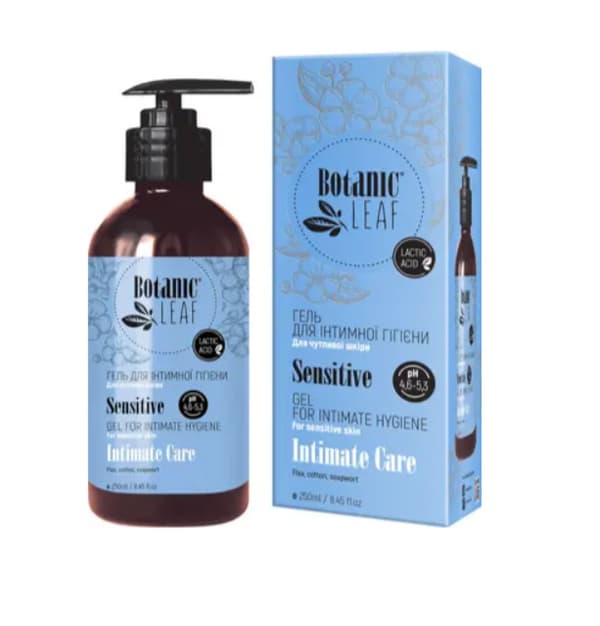 BOTANIC LEAF SENSITIVE Intimhygiejnegel, 250 ml