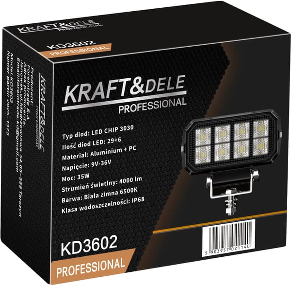 Arbetslampa 35W 4000lm KD3602