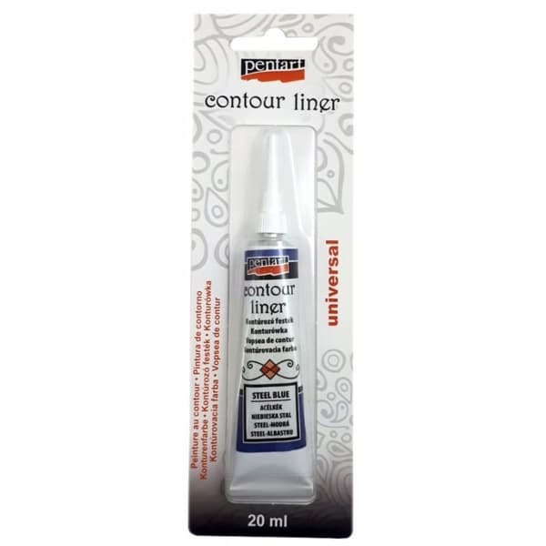 PENTART LINER 20 ml METALLISK STÅLBLÅ