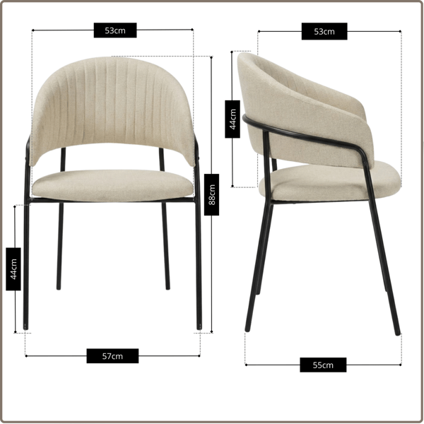 House-tuoli, beige kangas