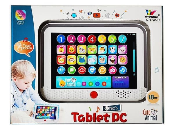 Batteridrevet edu-tablet med touchscreen