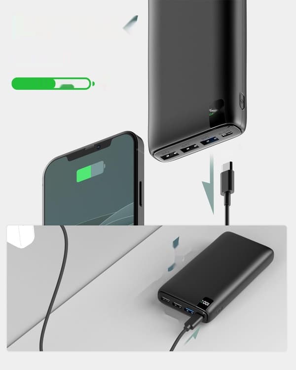 Powerbank A ADDTOP 26800 mAh sort