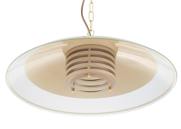 Kök Beige Glaspendel 1xE27