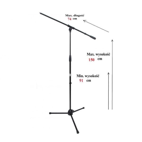 DNA MIC1 foldbart justérbart mikrofonstativ