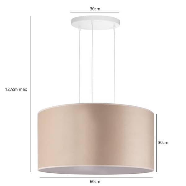 Tornado BAXL1 lampa, beige sammet