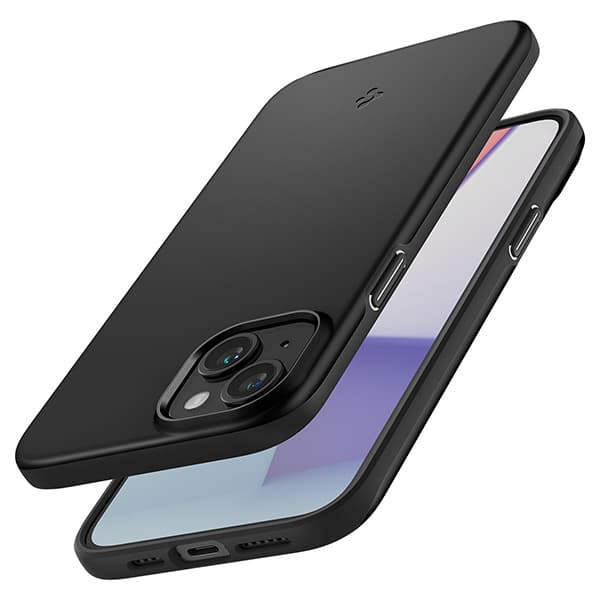 Spigen Tunt Passformsskal till iPhone 15 Plus, Svart
