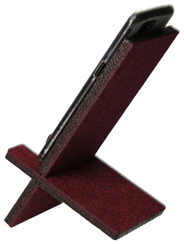Smartphone-holder i bordeauxrødt