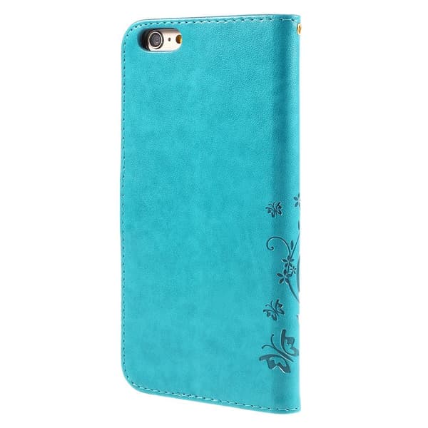 Flipfodral för iPhone 6/6S 4.7, Butterfly, blå